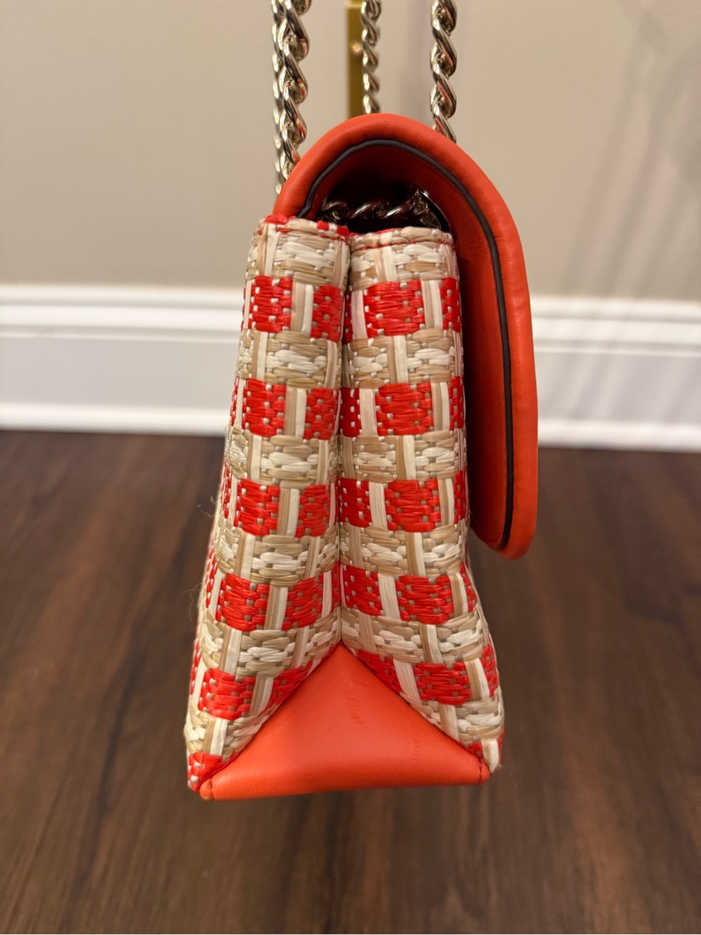 🌟 Kate Spade New York Natalia Straw Flap Shoulder Bag 🌟 - Picture 5 of 14
